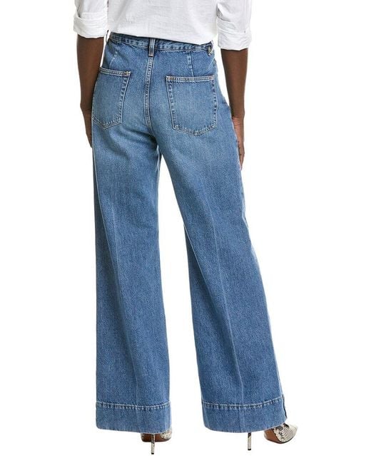 FRAME Blue The Slice Flare Jean
