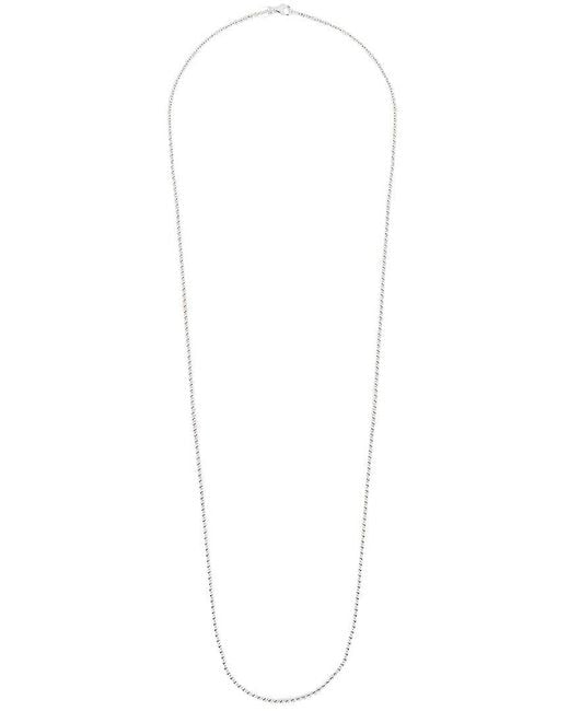 Sterling Forever Metallic Basia Dainty Beaded Chain Necklace