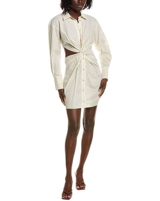 Alexis Natural Virgo Linen-Blend Shirtdress