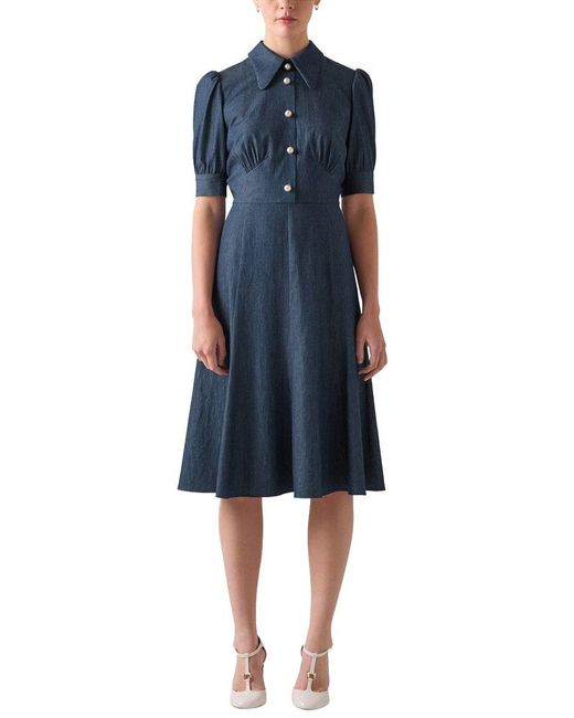 L.K.Bennett Blue Esme Dress