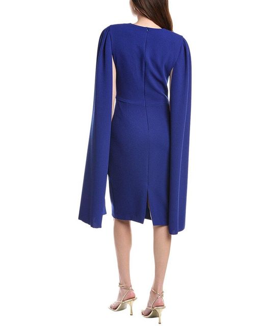 Issue New York Blue Cape Midi Dress