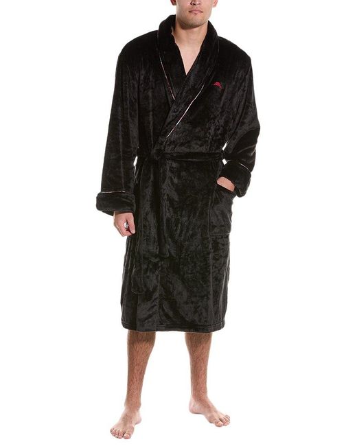 Tommy Bahama Black Home Is Where The Hut Plush Rb for men