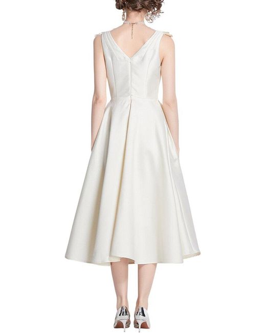 DZA White Midi Dress