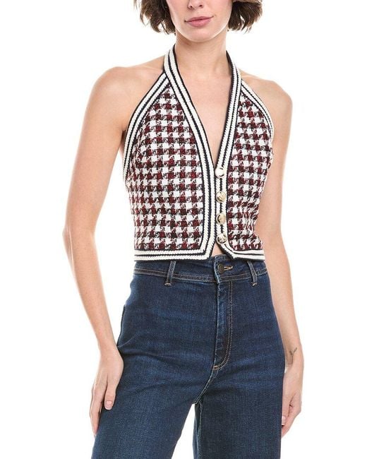 Ronny Kobo Blue Augustina Top