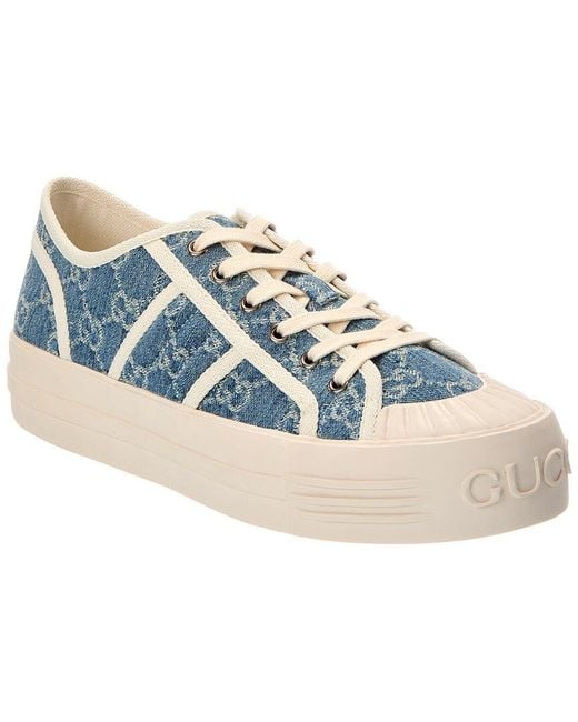 Gucci Blue Chunky Gg Canvas Sneaker