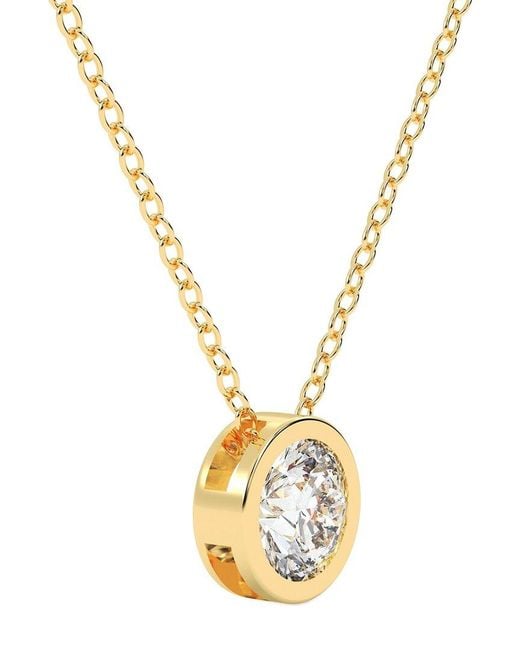 Lab Grown Diamonds Metallic 14K 2.00 Ct. Tw. Lab-Grown Diamond Necklace