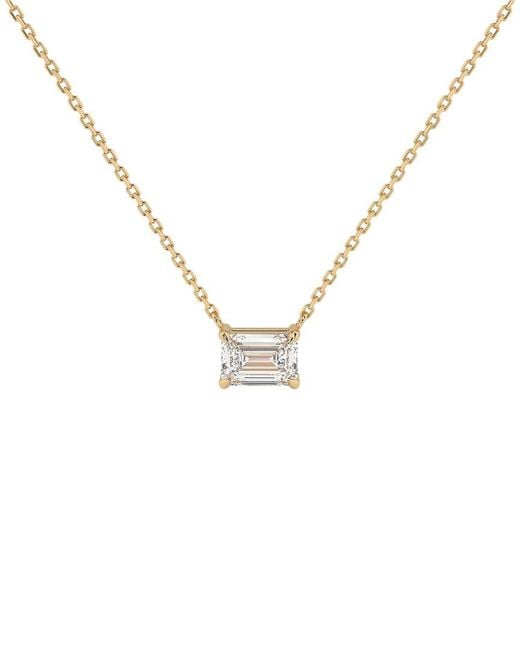 Lab Grown Diamonds Metallic 14K 4.00 Ct. Tw. Lab-Grown Diamond Necklace