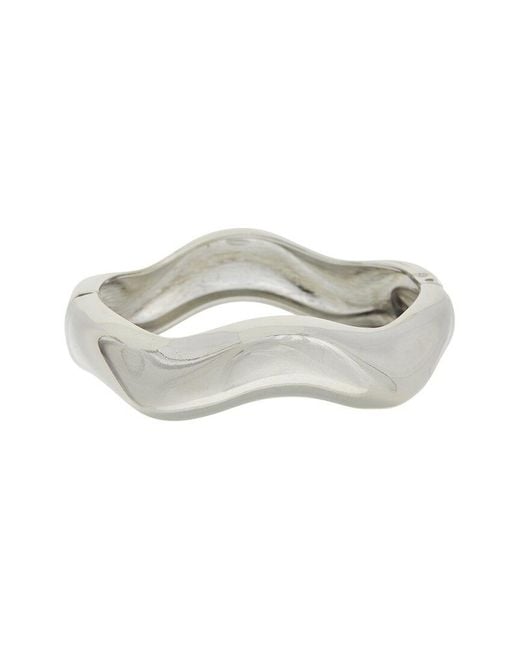 Juvell White 18K Plated Bangle Bracelet