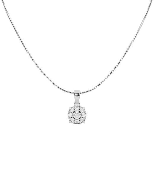 Lab Grown Diamonds Metallic 14K 1.00 Ct. Tw. Lab-Grown Diamond Solitaire Pendant Necklace