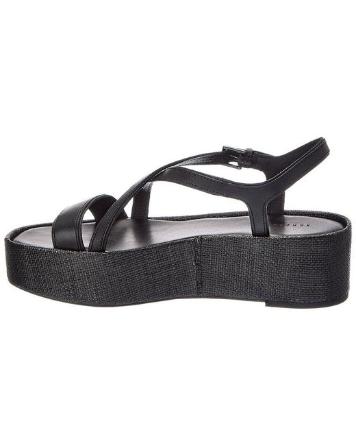 Sanctuary Black Define Leather Sandal
