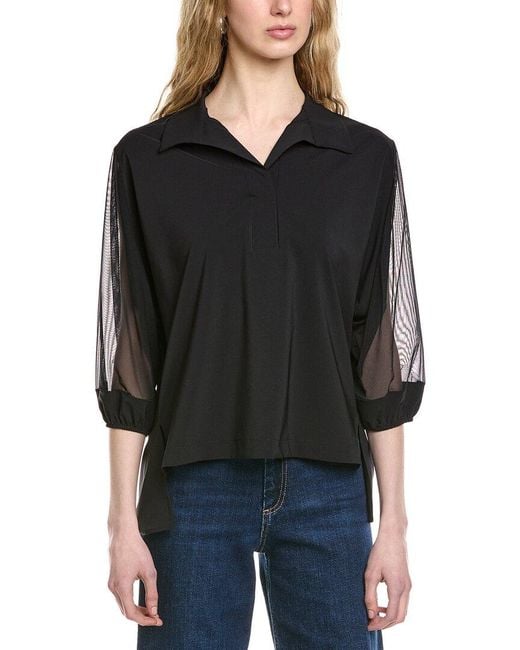 Joseph Ribkoff Black Elbow Sleeve Top