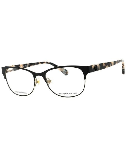 Kate Spade Black Carolina 51Mm Optical Frames
