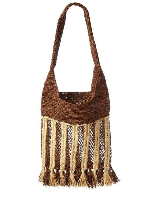 Isabel Marant Brown Praia Small Raffia Tote