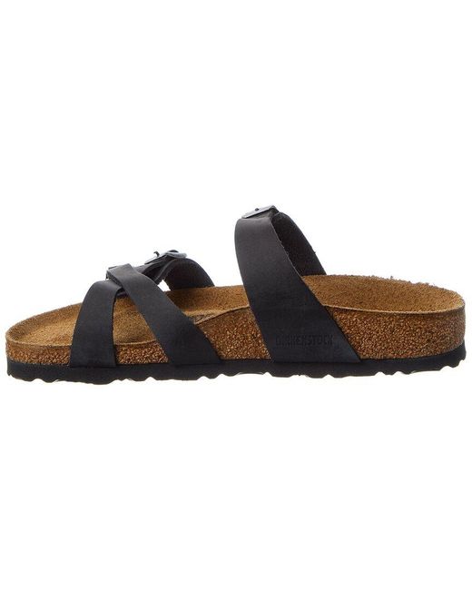 Birkenstock Brown Franca Narrow Oiled Leather Sandal