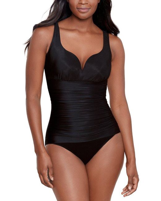 Miraclesuit Black Rock Solid Cherie One-Piece