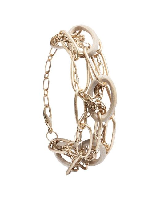Saachi Metallic Chain Link Bracelet
