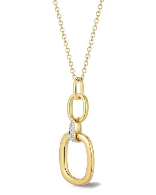 Reiss Metallic 14k 0.05 Ct. Tw. Diamond Necklace