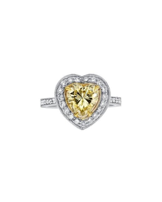 Diana M White Fine Jewelry 18K 3.00 Ct. Tw. Diamond Half-Set Ring
