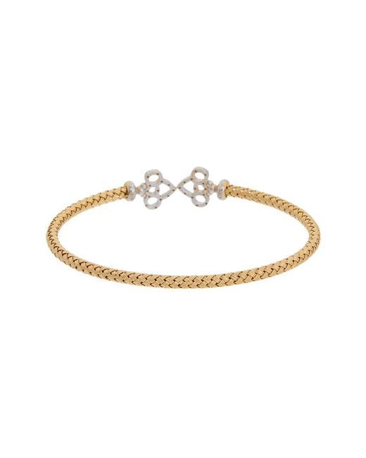 Meshmerise White 18K Over 0.20 Ct. Tw. Diamond Mesh Bangle Bracelet