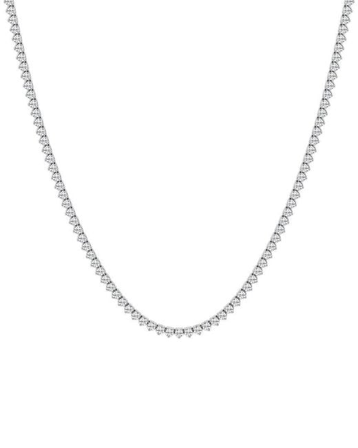 Lab Grown Diamonds Metallic 14K 7.00 Ct. Tw. Lab-Grown Diamond Tennis Necklace