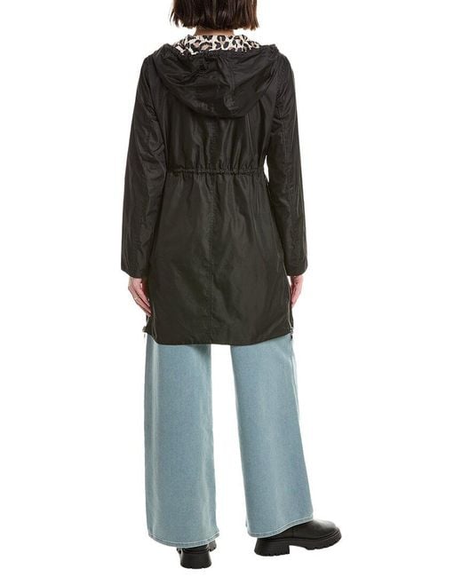 Ellen Tracy Black Reversible Rain Jacket