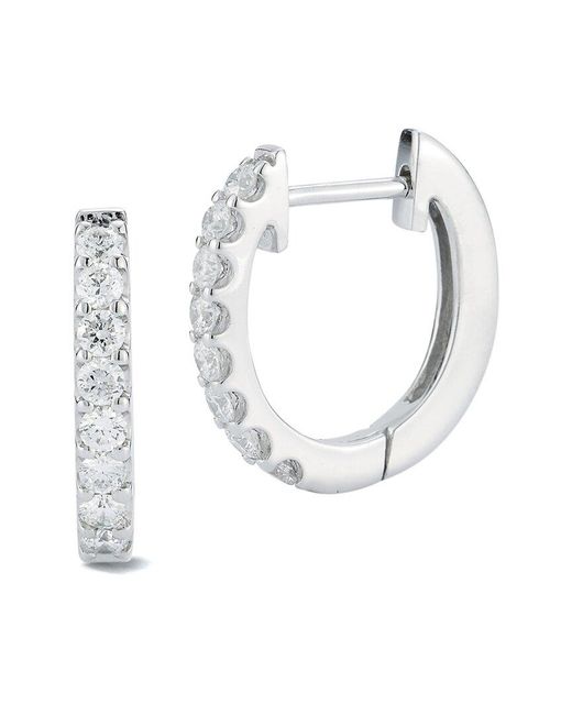 Nephora White 14k 0.28 Ct. Tw. Diamond Earrings