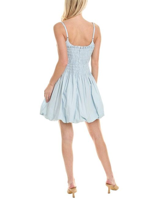 Rebecca Taylor Blue Smocked Mini Dress