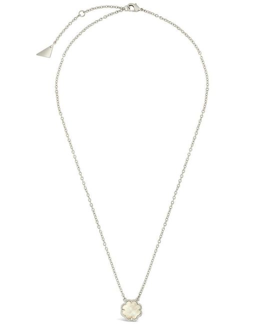 Sterling Forever Multicolor Rose Petal Pendant Necklace