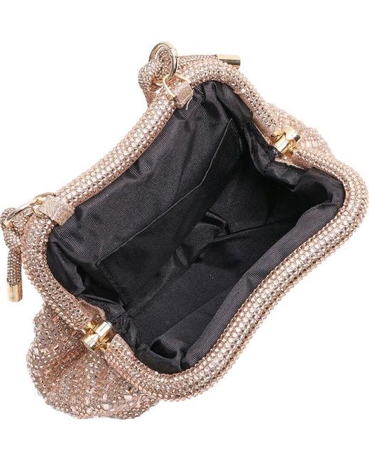 Tiffany & Fred Paris Pink Rhinestone Crystal Evening Bag