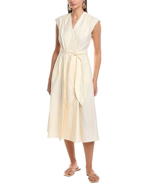 Marella Natural Ossola Midi Wrap Dress