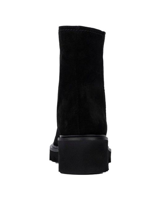 Aquatalia Black Saundra Weatherproof Suede Boot