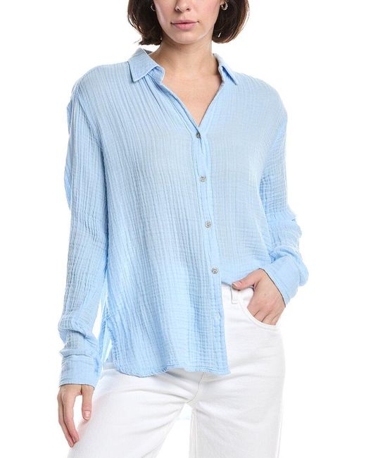 Michael Stars Blue Leo Shirt