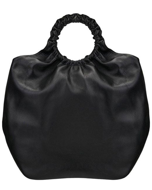 Agl Attilio Giusti Leombruni Black Gretty Leather Tote