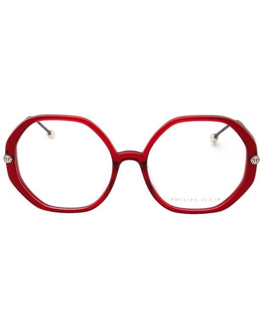 Philipp Plein Red Vpp053S 56Mm Optical Frames