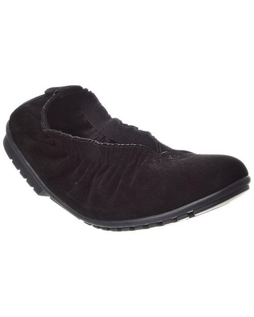 The Flexx Black Benedetta Suede Flat