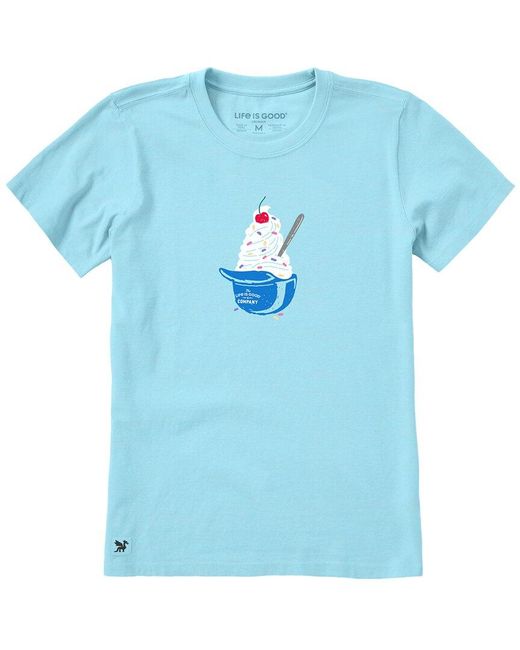 Life Is Good. Blue Crusher T-Shirt