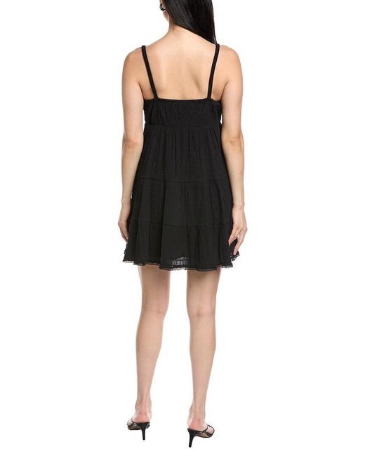 LOST AND WANDER Black Bella Luna Mini Dress