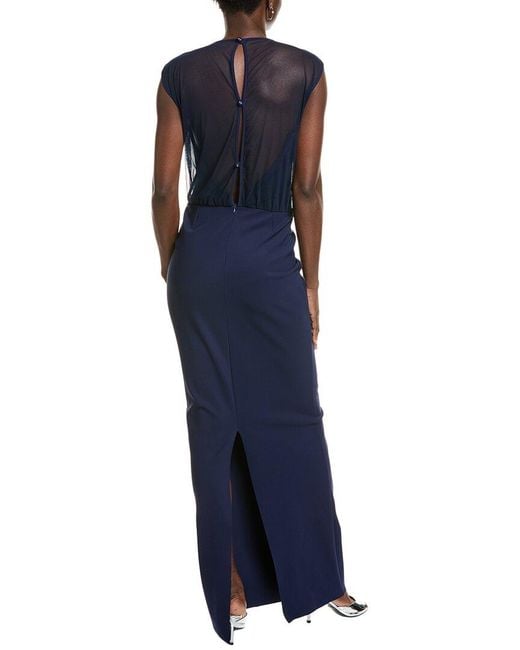 La Petite Robe Di Chiara Boni Blue Gracie Gown