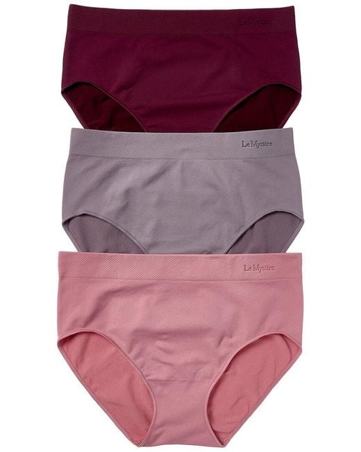 Le Mystere Purple 3Pk Seamless Comfort Brief