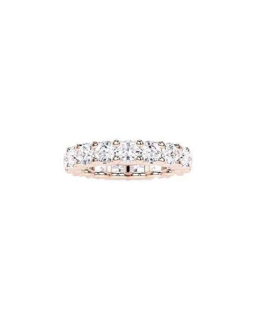 Lab Grown Diamonds White 14K Rose 0.50 Ct. Tw. Lab-Grown Diamond Eternity Band Ring