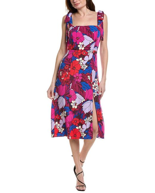 Adrianna Papell Red Sleeveless Maxi Dress