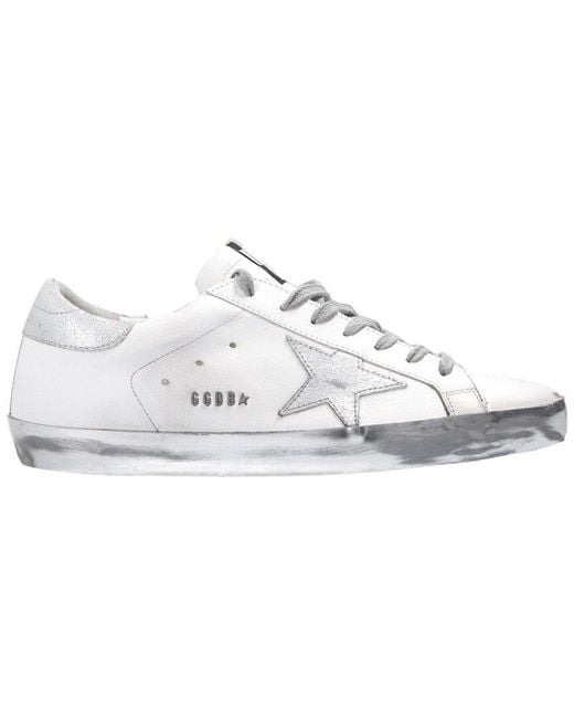 Golden Goose Deluxe Brand White Superstar Leather Sneaker for men