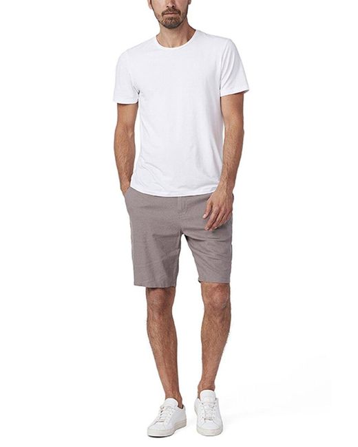 PAIGE White Thompson Linen-blend Short for men