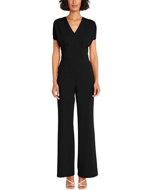 Maggy London Black V Neck Jumpsuit