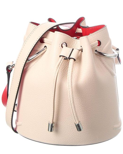 Christian Louboutin Natural Logo Leather Bucket Bag