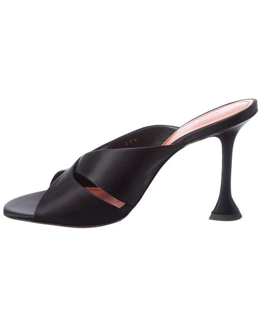 AMINA MUADDI Blue Salma Satin Sandal