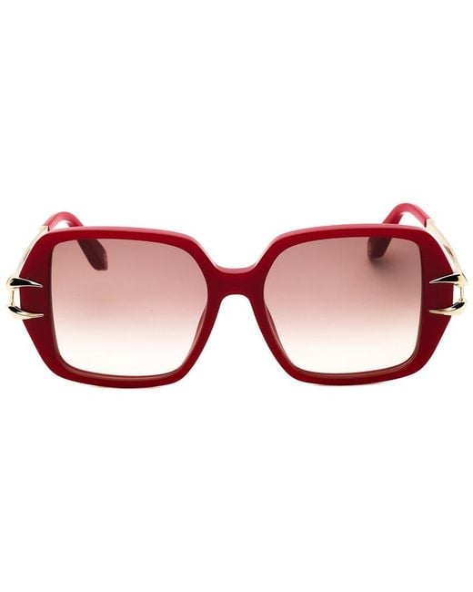 Roberto Cavalli Red Src063 56Mm Sunglasses
