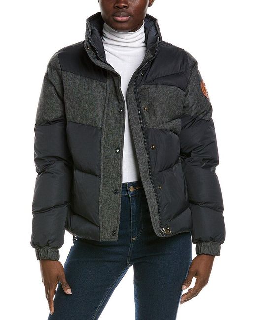 Scotch & Soda Black Skyla Padded Puffer Jacket