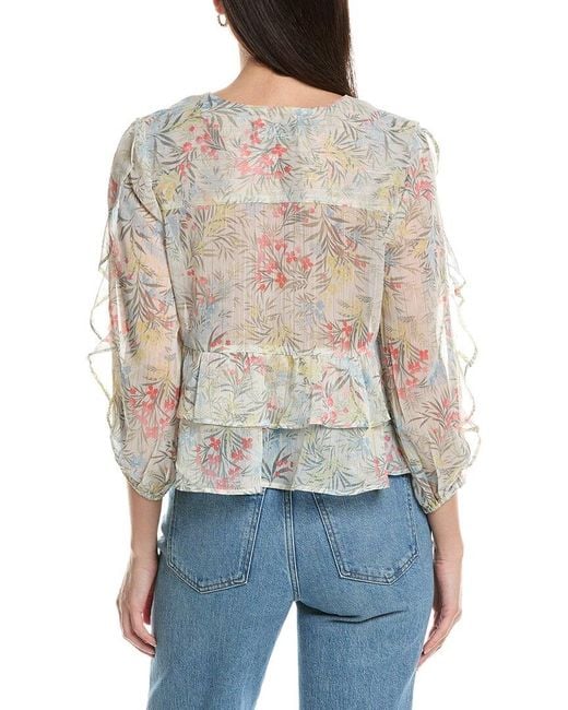 NVLT White Ruffled Top