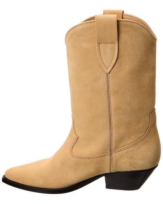 Isabel Marant Brown Duerto Suede Cowboy Boot